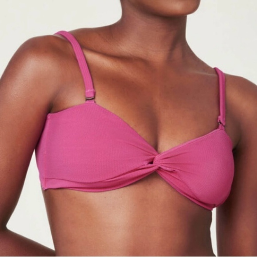 NWT Andie Swim Capri Bikini Top in Wave Orchid, Size XS